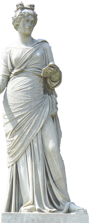 Statue of Clio, the Muse of History in Greek mythology